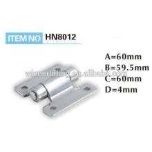 Metal hinge for container